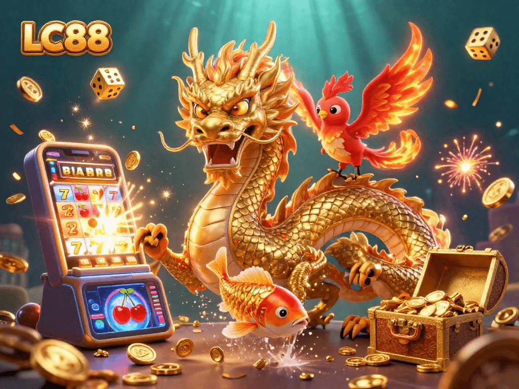 Join the excitement at LC88 with dynamic dragons, phoenixes, and thrilling gaming moments.