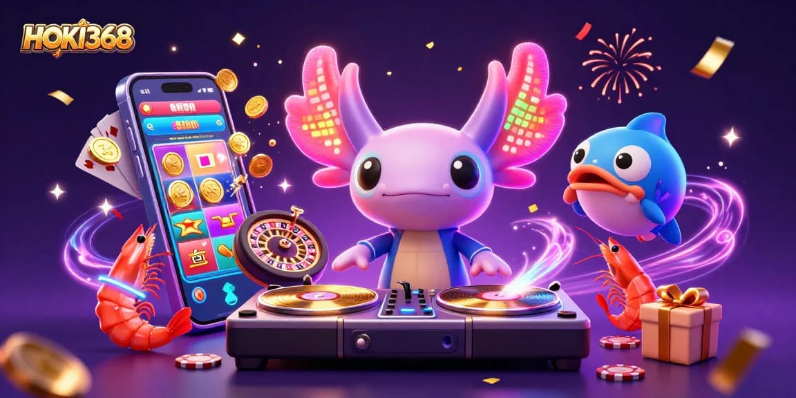 Engage in the thrilling underwater world of HOKI368 with vibrant characters and exciting gaming elements.