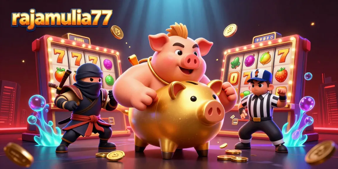 Gambaran menarik rajamulia77 dalam gambar yang menampilkan karakter unik dan elemen slot yang mengesankan.