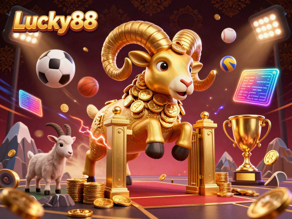 Experience dynamic gameplay at Lucky88, featuring vibrant elements and thematic characters in an exciting casino setting.