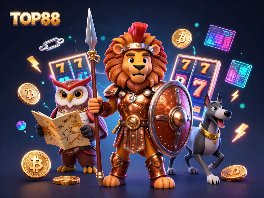 Engage in thrilling gameplay at TOP88 featuring vibrant slots and golden tokens.