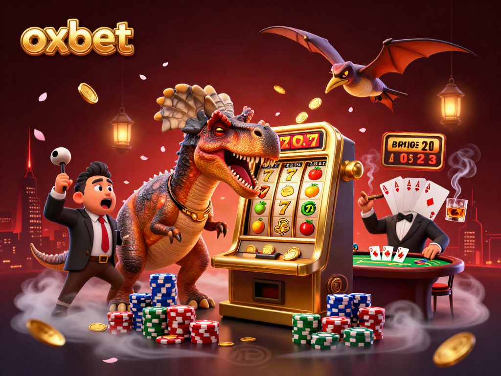 Experience the excitement at OXBET with a playful dinosaur theme, winning jackpots and catching coins!