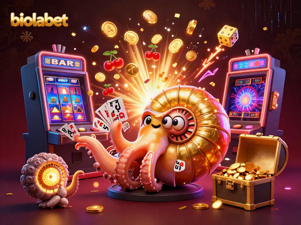 Experience the thrill of biolabet casino games with vibrant 3D casino elements in action.