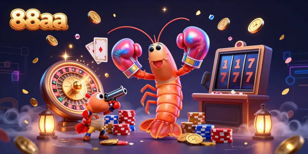 Engage with 88aa's exciting casino world featuring vivid characters and dynamic gaming elements.