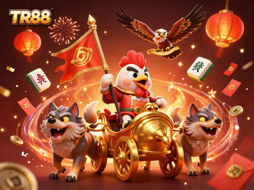 Engage in TR88 casino adventures with a roaring scene of luck and excitement.