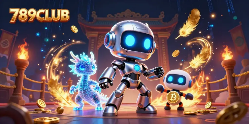Experience the thrilling action of 789CLUB with a vibrant 3D casino scene featuring engaging characters and dynamic elements.