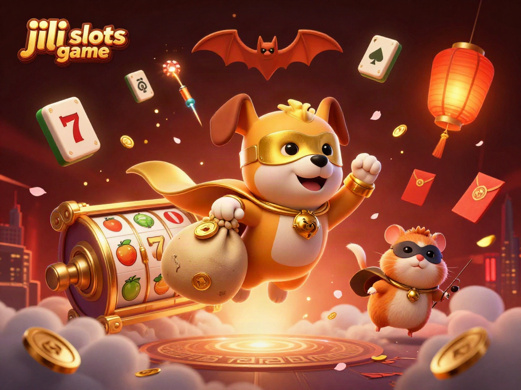 Experience the jili slots game with dynamic characters and vibrant casino elements, showcasing thrilling gameplay.