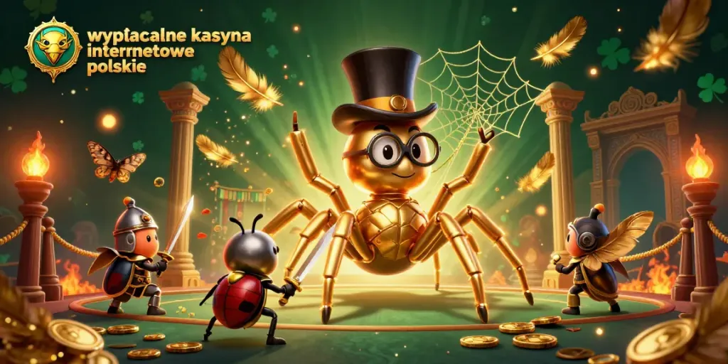 Experience thrilling gameplay at wypłacalne kasyna internetowe polskie with dynamic golden tarantula and beetle knight.