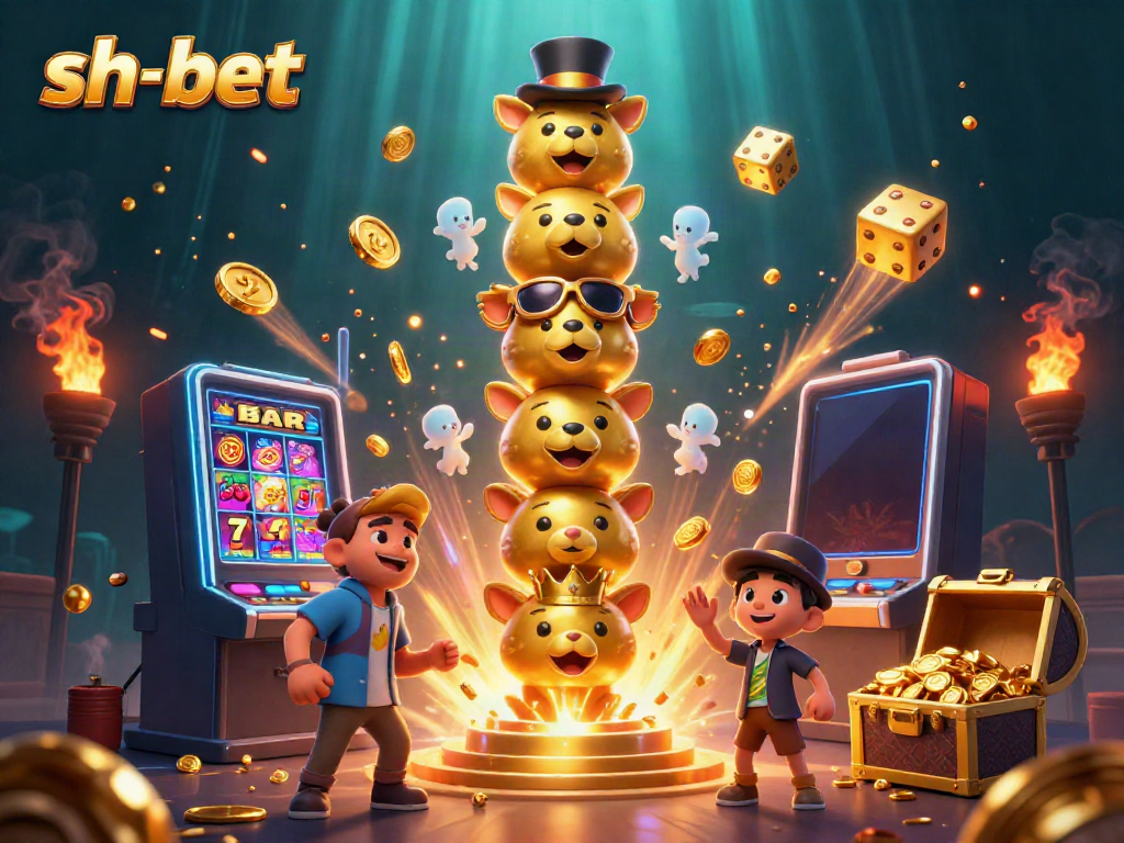 Engage in thrilling gameplay action at sh-bet with vibrant casino scene and dynamic elements