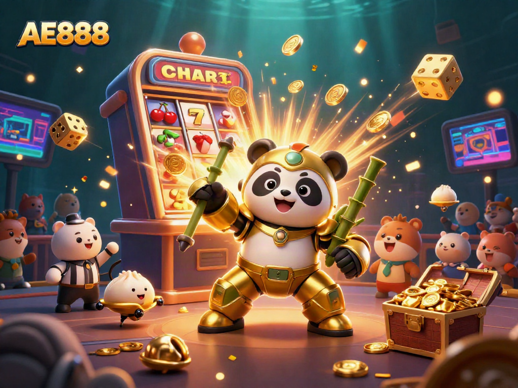 Engage in thrilling gameplay with AE888's vibrant casino atmosphere filled with excitement.