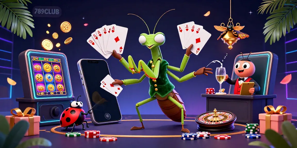 Join the dynamic action with 789CLUB as characters deal cards, shuffle chips, and celebrate wins.