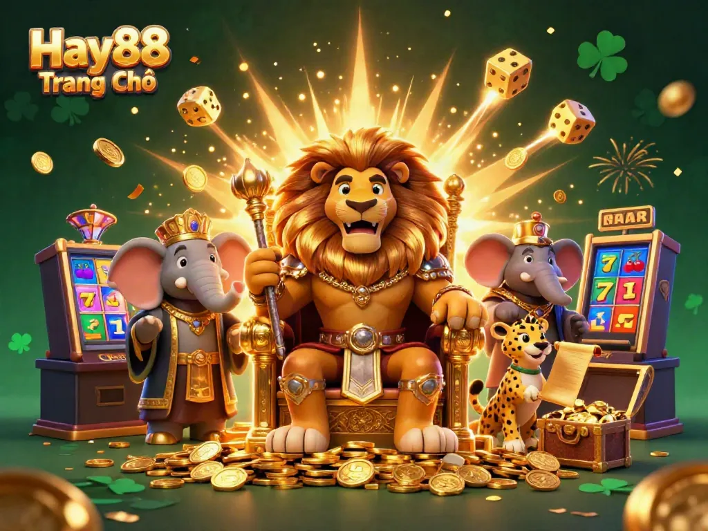 Engage in exciting gameplay at Hay88 Trang Chủ with a vibrant casino-themed illustration.