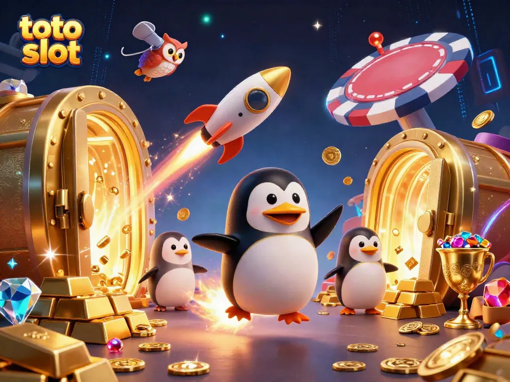 Putar dan menangkan di situs toto slot dengan banyak keberuntungan dan harta karun berkilauan.