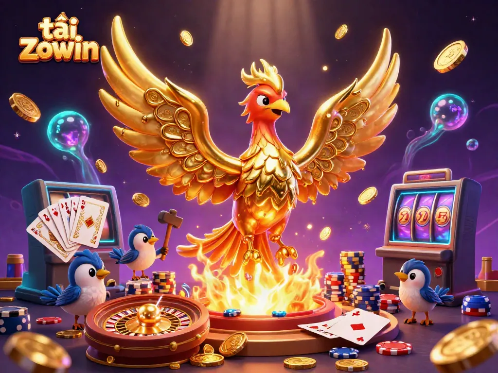 Engage with thrilling gameplay as you tải zowin in a dynamic 3D casino experience filled with gold, high stakes, and excitement.