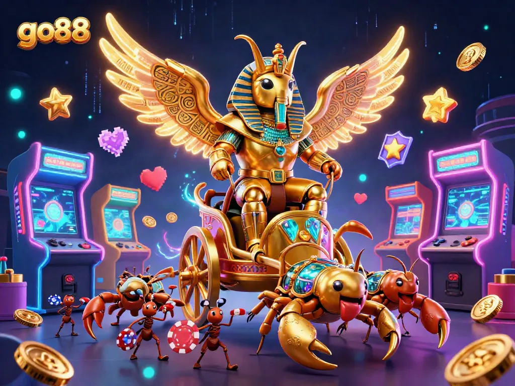 Experience a thrilling go88 gaming environment with vibrant characters and lively elements.