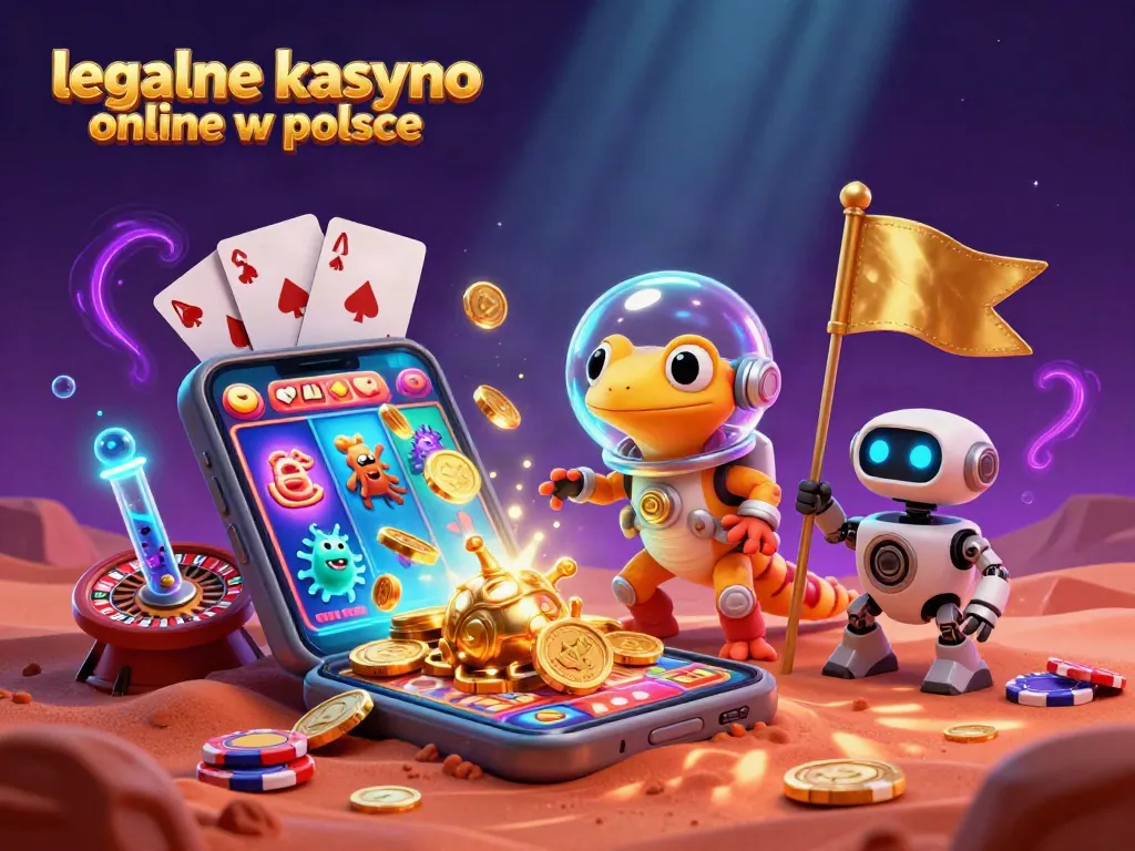 Engage with legalne kasyno online w polsce in a colorful casino adventure with unique Martian characters.