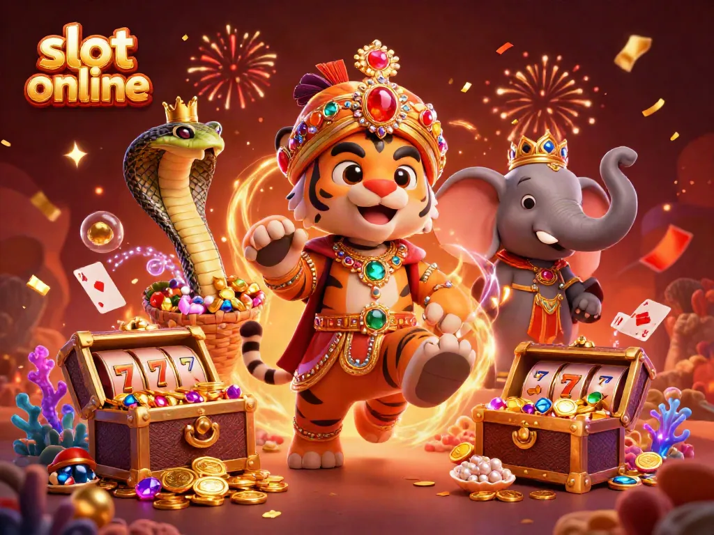 Experience thrilling slot online adventures with dynamic characters and vibrant casino elements.