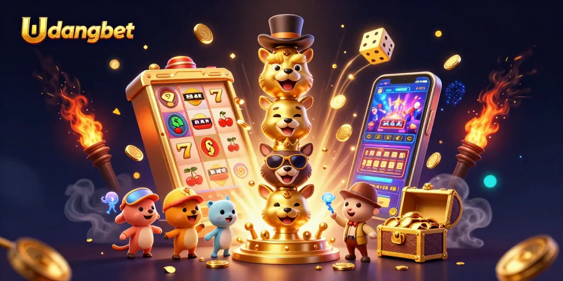 Experience exhilarating wins at Udangbet with a vibrant casino scene featuring thrilling game elements.