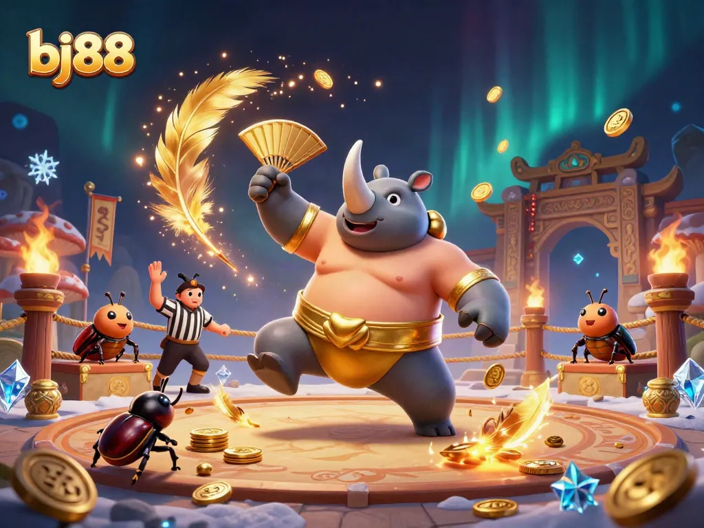 Engage with bj88's thrilling betting experience featuring a dynamic sumo showdown