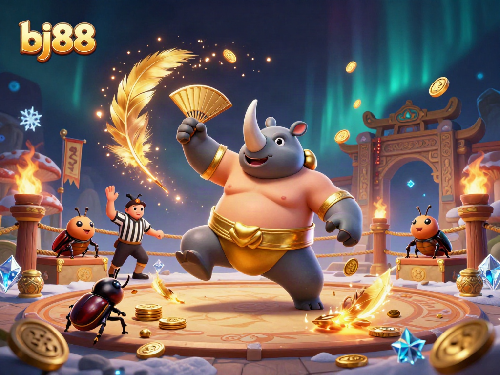 Engage with bj88's thrilling betting experience featuring a dynamic sumo showdown