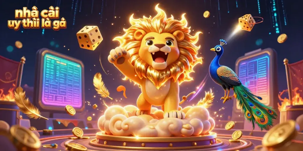 Experience the excitement of nhà cái uy tín là gì with a 3D sun lion in a dynamic sports betting scene.