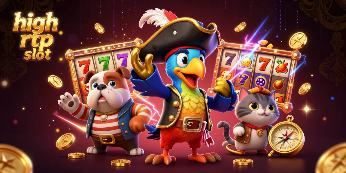 Experience high rtp slot action in this vibrant 3D cartoon scene filled with winning elements.