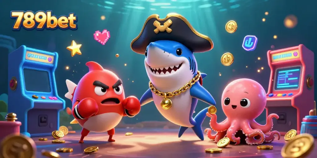 Engage in thrilling gameplay at 789bet with colorful characters and casino elements.