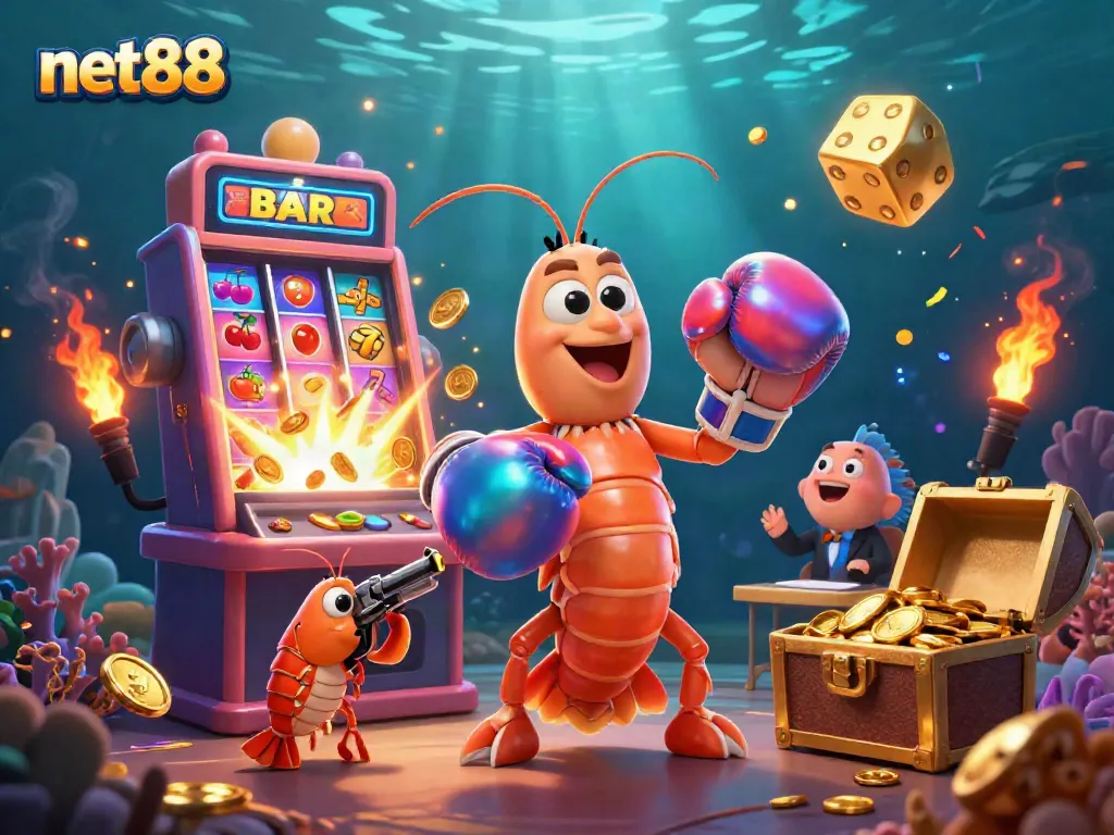 Experience excitement at net88 with vibrant slot symbols and thrilling gaming elements.